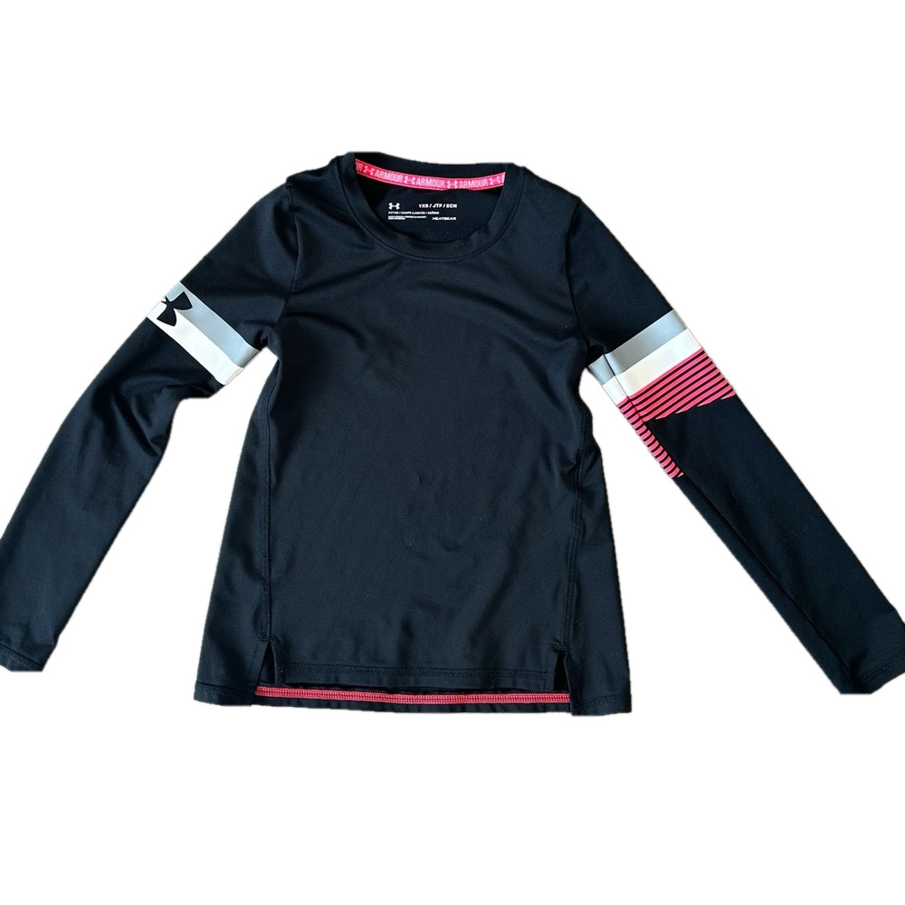 3/24$ Under Armour girls long sleeve “heat gear” shirt size XS - Picture 5 of 5